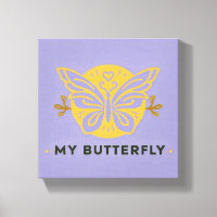 Min fjäril Canvas Wall Art