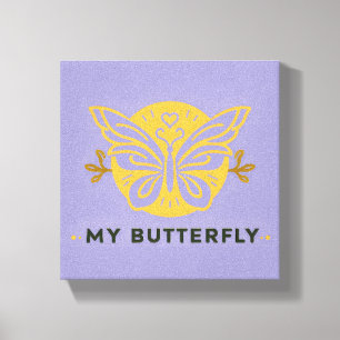 Min fjäril Canvas Wall Art