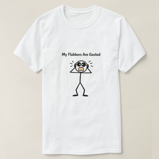 Min Flabbers Är Gasted (1) Man T Shirt (Design framsida)