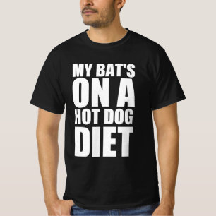 Min fladdermus på en hett hund diet t shirt
