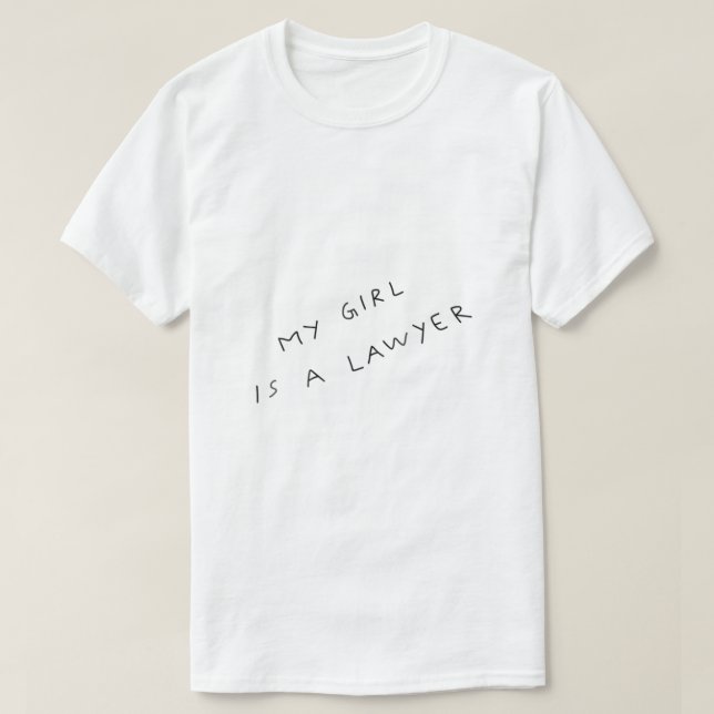 Min flicka är en advokattatuering för flickvänner  t shirt (Design framsida)