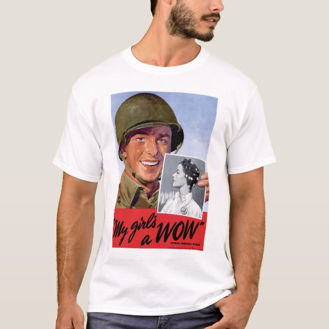 Min flicka är en Wow Tee Shirt (Framsida)