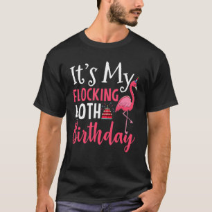 Min flockande 40-dagars Rosa Flamingo Birthd T Shirt