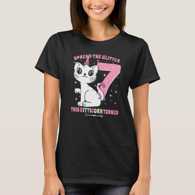 Min födelsedag 7:e Birthday Girl 7 Years 2015 Un T Shirt (Framsida)