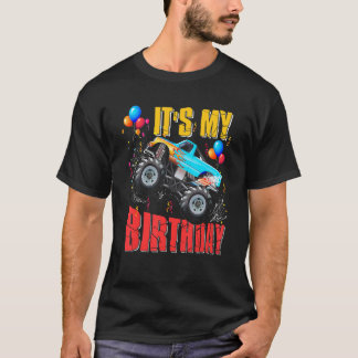 Min födelsedag är monster Lastbil bil som matchar T Shirt