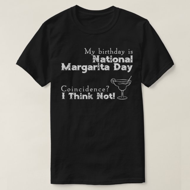 Min födelsedag är nationaljaritadagen t shirt (Design framsida)
