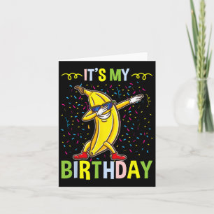 Min födelsedag Banana för Banana Älskare Kort