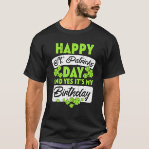 Min födelsedag Born Irish Bday Lycklig St patrick' T Shirt