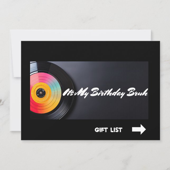 Min födelsedag Bruh Inbjudningar (Framsida)