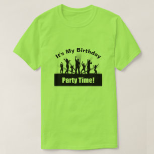 Min födelsedag Disco Black Silhouette T-Shirt