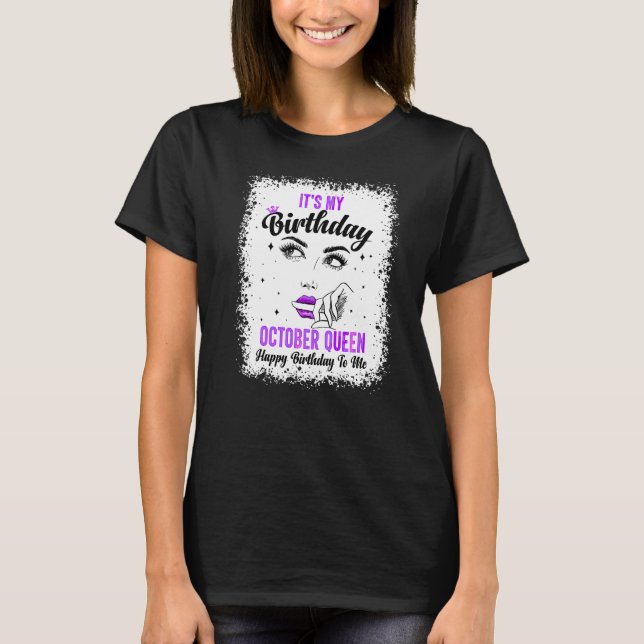 Min födelsedag, drottning Grattis på födelsedagen  T Shirt (Framsida)