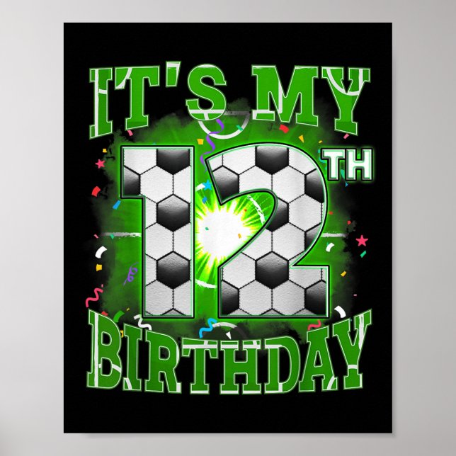 Min födelsedag i 12:e 12 år gammal del poster (Framsidan)