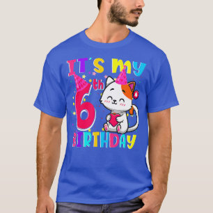 Min födelsedag i 6e ger 6-årig flicka-unge-Ca T Shirt