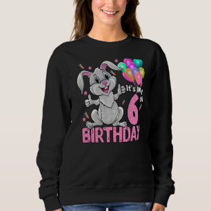 Min födelsedag i 6e, kanin 6e, födelsedag 6 år O T Shirt