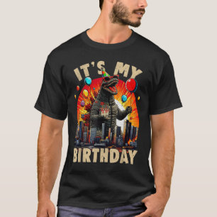 Min födelsedag Kaiju-Födelsedagsfesten Japan Monst T Shirt