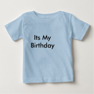 Min födelsedag t-Shirt med text fram och tillbaka