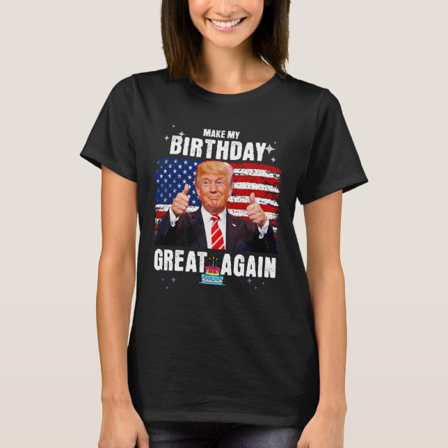 Min födelsedag Underbar igen T Shirt (Framsida)