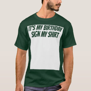 Min födelsedag undertecknar min isbrytare Party T Shirt