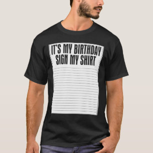 Min födelsedag undertecknar min sjörädda t shirt
