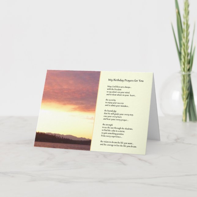 Min födelsedagsböner till dig... kort (Framsida)