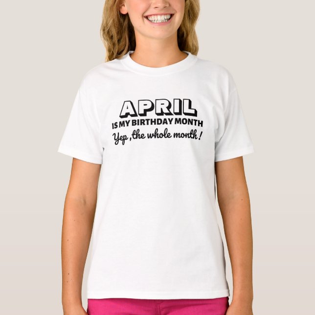 Min födelsemånad anpassad t shirt (Framsida)