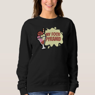 Min Food Pyramid Ice Cream Cone Lycklig Ice Cream T Shirt