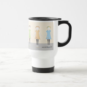 Min för logotypkaffe för tre systrar travel mug resemugg