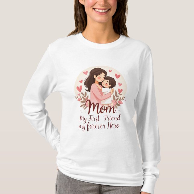 Min Forever Hero | Mor Dag T-Shirt Design (Framsida)