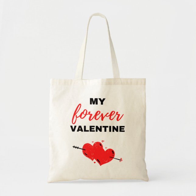 Min Forever Valentine Black Tygkasse (Framsidan)
