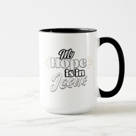 Min förhoppning är i Jesus Inspirerande Mugg