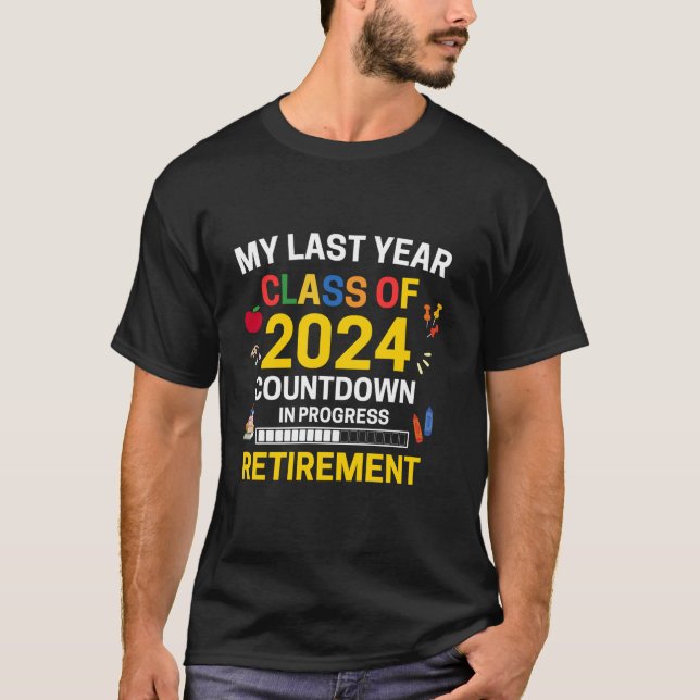 Min förra årslärare Pension 2024 T Shirt (Framsida)
