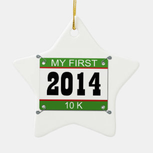 Min första 10K - 2014 Julgransprydnad Keramik