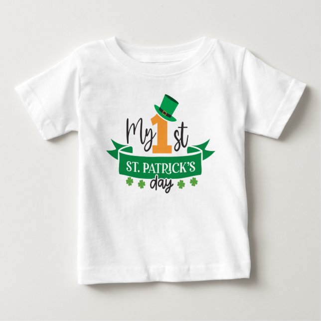 Min första 1st patrick's day Saint patrick's day T Shirt (Framsida)