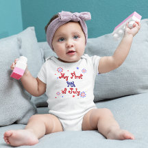 Min första 4:e juli Baby Bodykostym