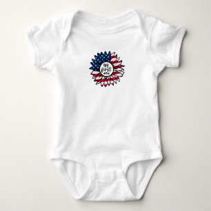 Min första 4:e juli: Patriotic Solros T Shirt