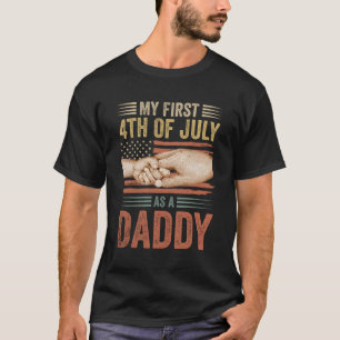 Min första 4:e juli som pappa USA-Flagga T Shirt
