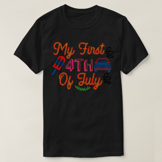 min första 4:e juli t shirt (Design framsida)