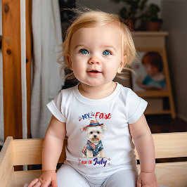 Min första 4 juli Baby Bodykostym T-Shirt