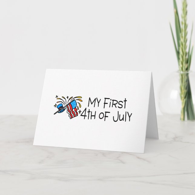 Min första 4 juli kort (Framsida)