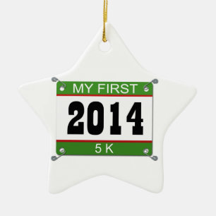Min första 5K - 2014 Julgransprydnad Keramik