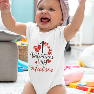 Min första Alla hjärtans dag Hjärtan  T Shirt