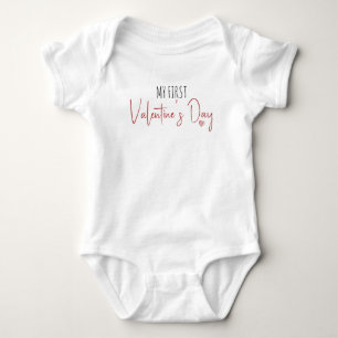 Min första Alla hjärtans dag söta script hjärta T Shirt
