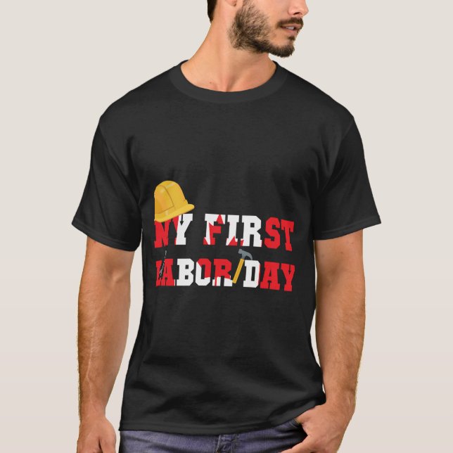 Min första arbetsdag, Lycklig-arbetsdagen, kanaden T Shirt (Framsida)
