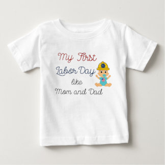 Min första arbetsdag som Mamma och Pappa T Shirt