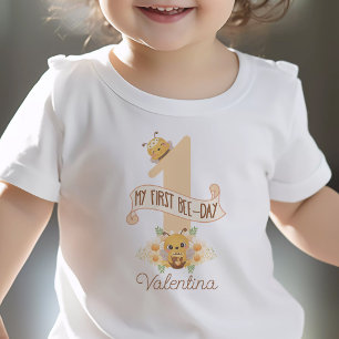 "Min första biodag" Söt födelsedags-tröja med namn T Shirt