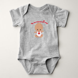 Min första Bodykostym Valentines day Baby T Shirt
