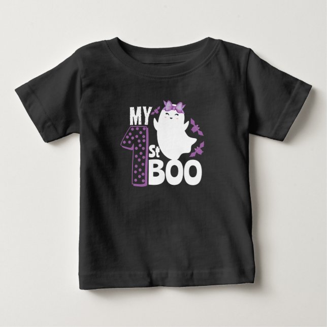Min första boj, gullig halloween baby t shirt (Framsida)