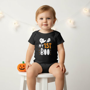 Min Första Boo, 1:a Halloween T-Shirt för Barn
