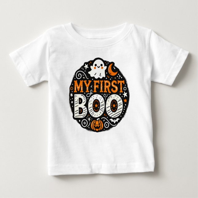 Min första Boo Baby Halloween T-Shirt (Framsida)