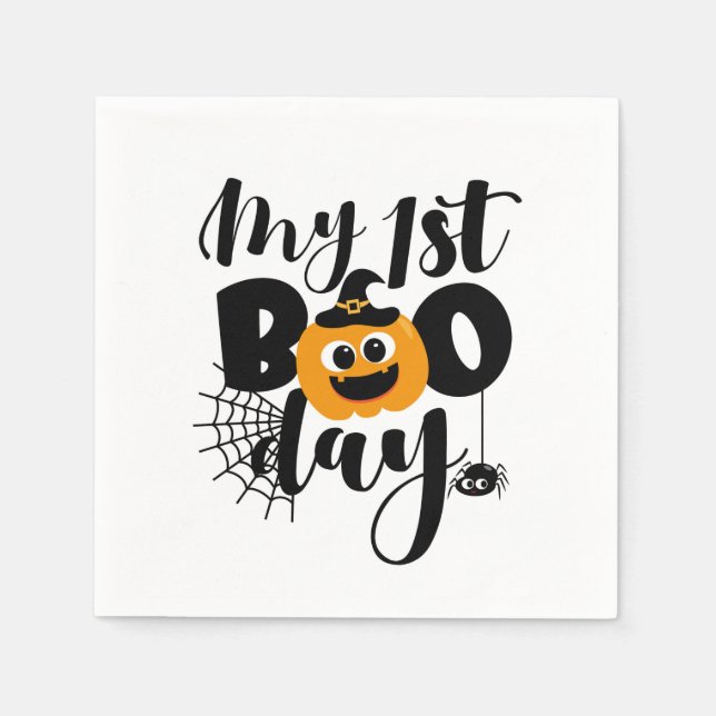 Min första BOO-dag Pappersservett (Framsidan)